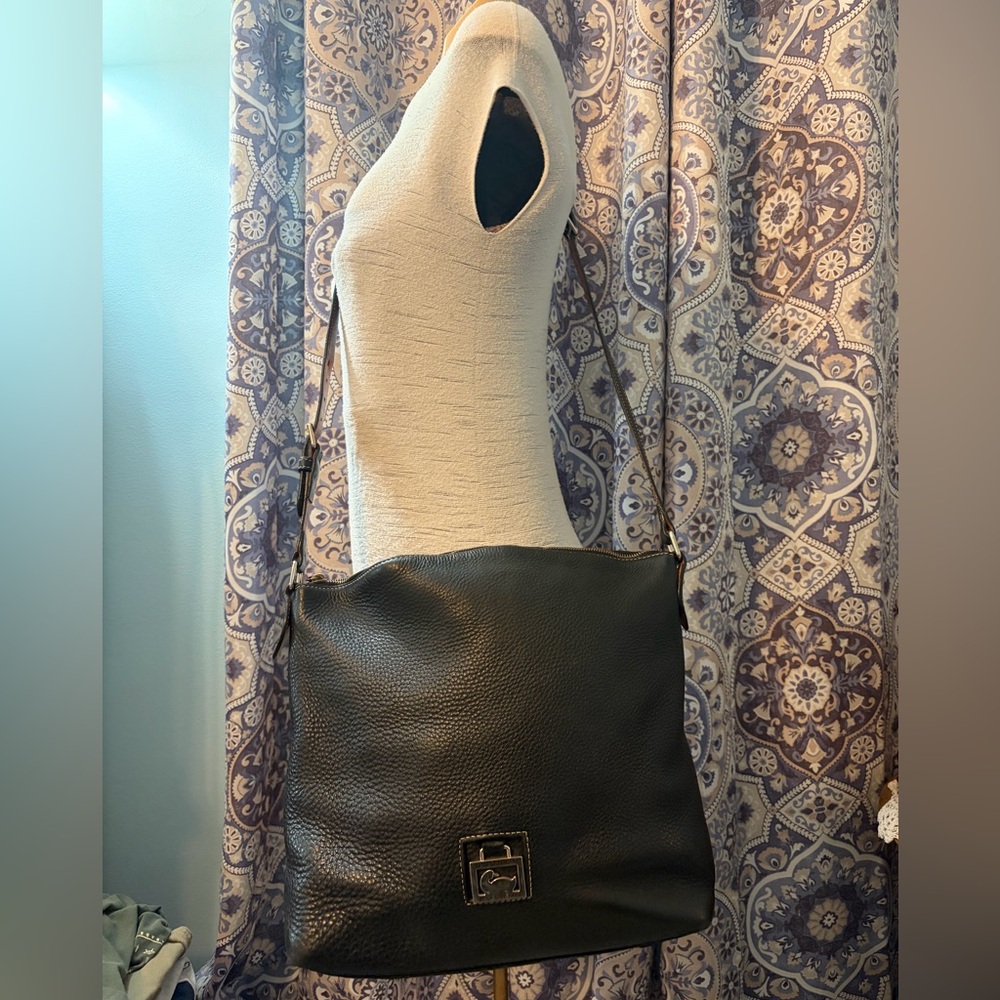 Dooney & Bourke Pebbled Leather Hobo Crossbody Bag